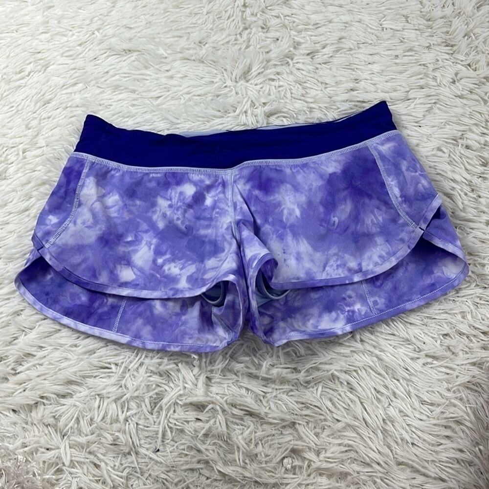 Lululemon Run: Speed Short Spray Dye Cool Breeze Bruised Berry